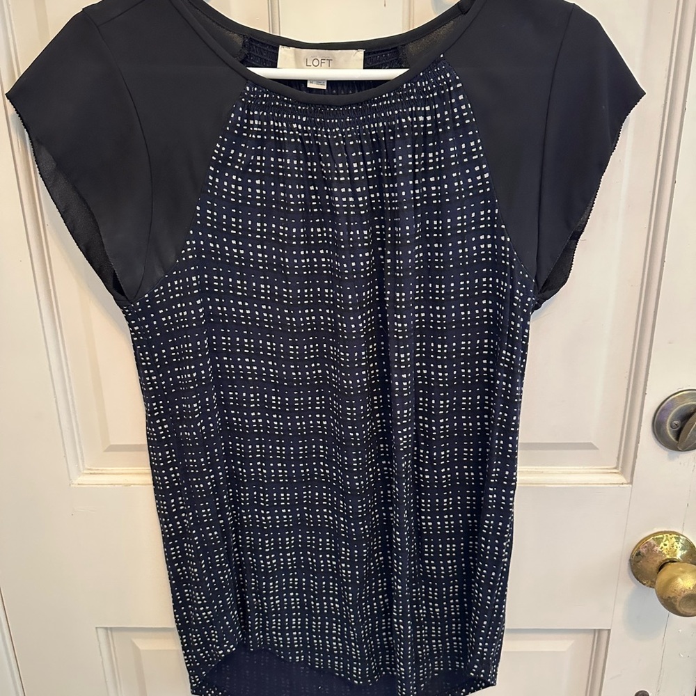 LOFT Women's Navy Top